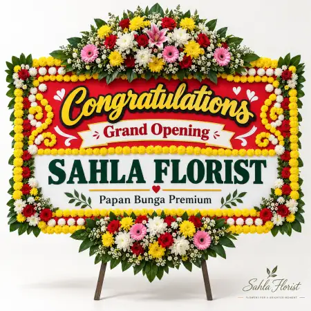Papan Bunga Ucapan Selamat Biak Numfor